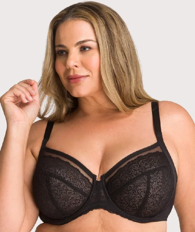 Triumph Sheer Balconette Bra - Black