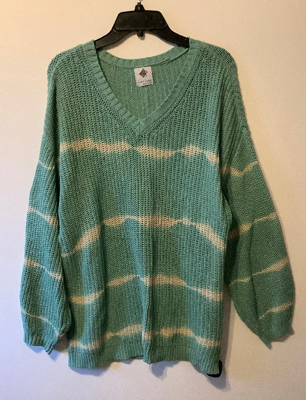 Sweater By Clothes Mentor In Green, Size: L