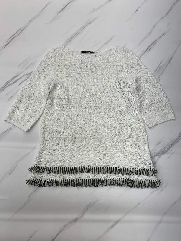 Sweater By Nic + Zoe In White, Size: Petite   S