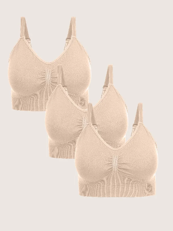 Wash Wear Spare® Nellie Wireless Bra Pack | Beige