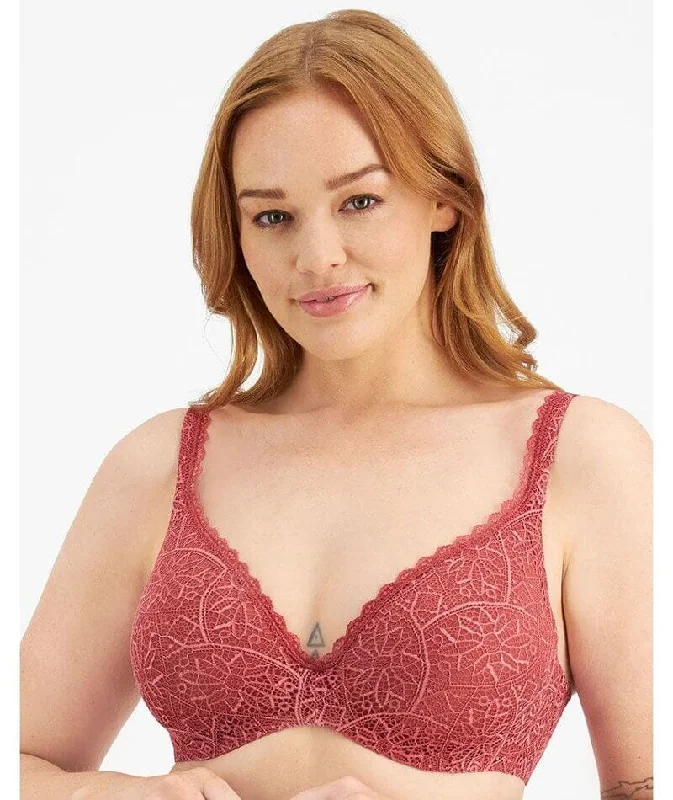 Berlei Barely There Lace Contour Bra - Copper Rouge