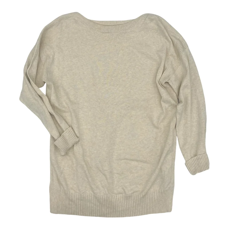 Sweater By Jeanne Pierre In Tan, Size:L