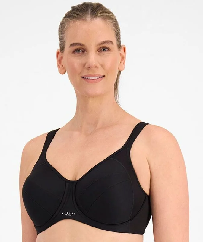 Berlei Full Support Non-Padded Sports Bra - Black