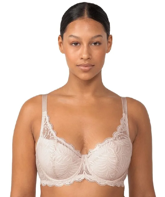 Triumph Essential Lace Underwire Half-Cup Padded Balconette Bra - Nude Pink