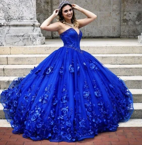 Royal Blue Pageant Gown Sweet 16 Dress Birthday Dresses       S1959