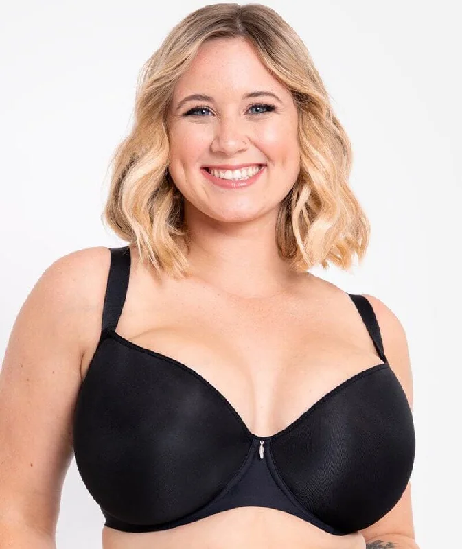 Curvy Kate Smoothie Spacer T-Shirt Plunge Bra - Black