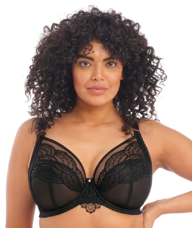 Elomi Priya Underwired Plunge Bra - Black