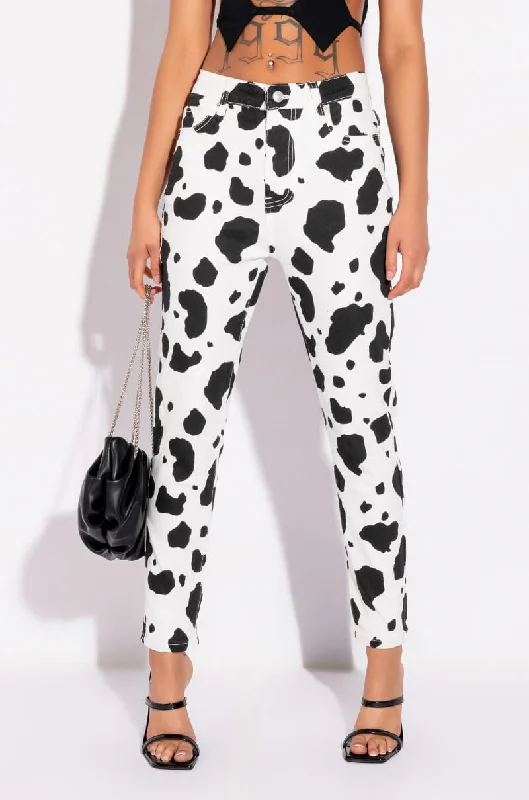 MOOVE IT HIGH RISE PRINTED SKINNY JEAN