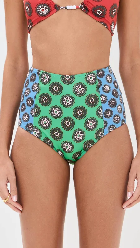 Navya Bikini Bottom In Green Bloom