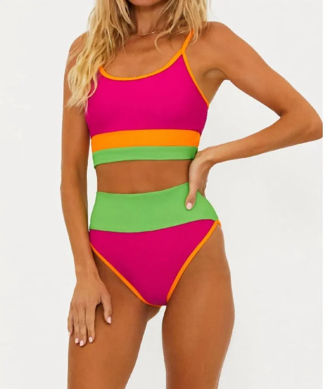 Eva Top In Neon Sunset