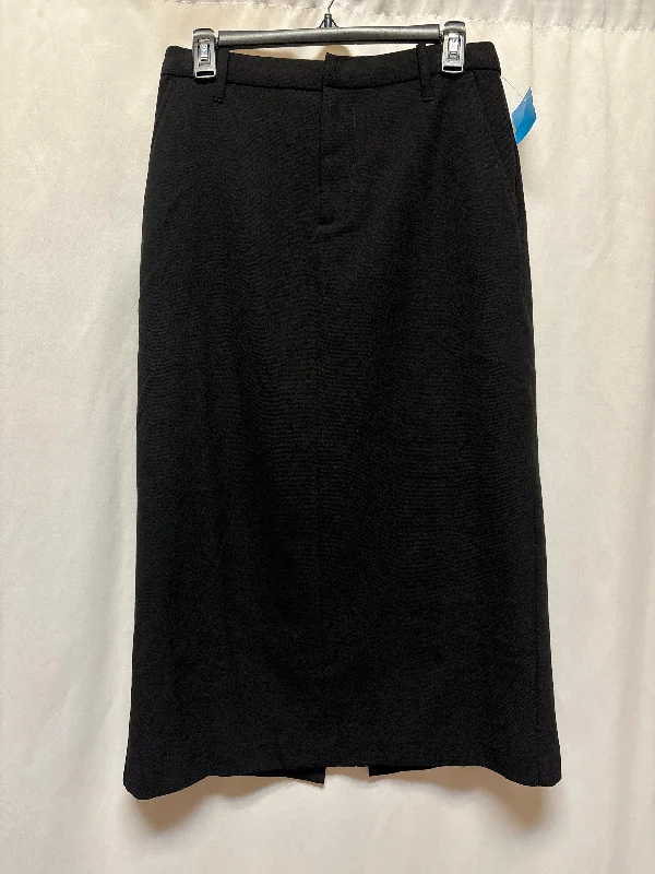 Skirt Midi By Gap In Black, Size: 6p