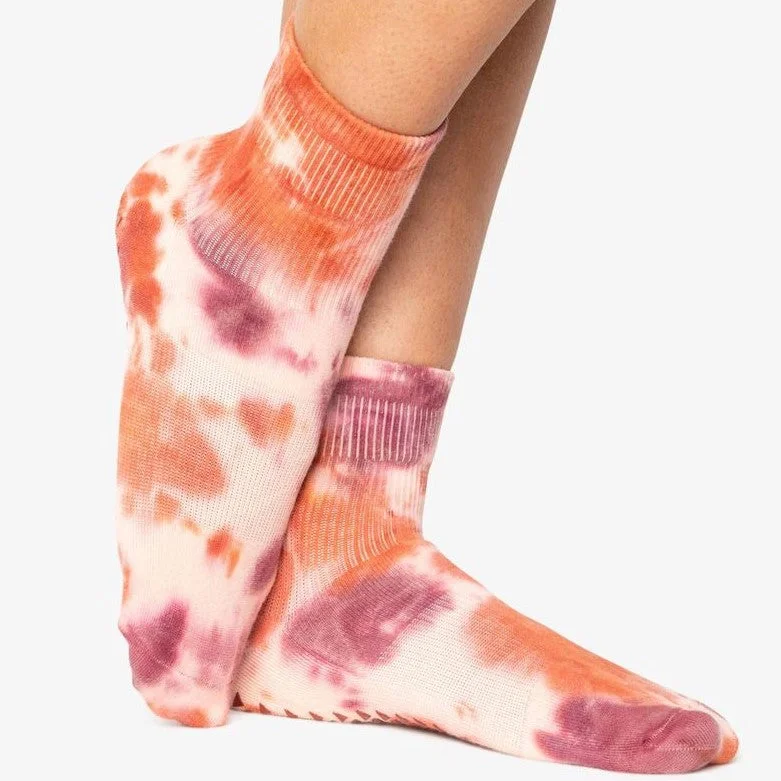 Jamie Ankle Grip Socks - Rose (Barre / Pilates)