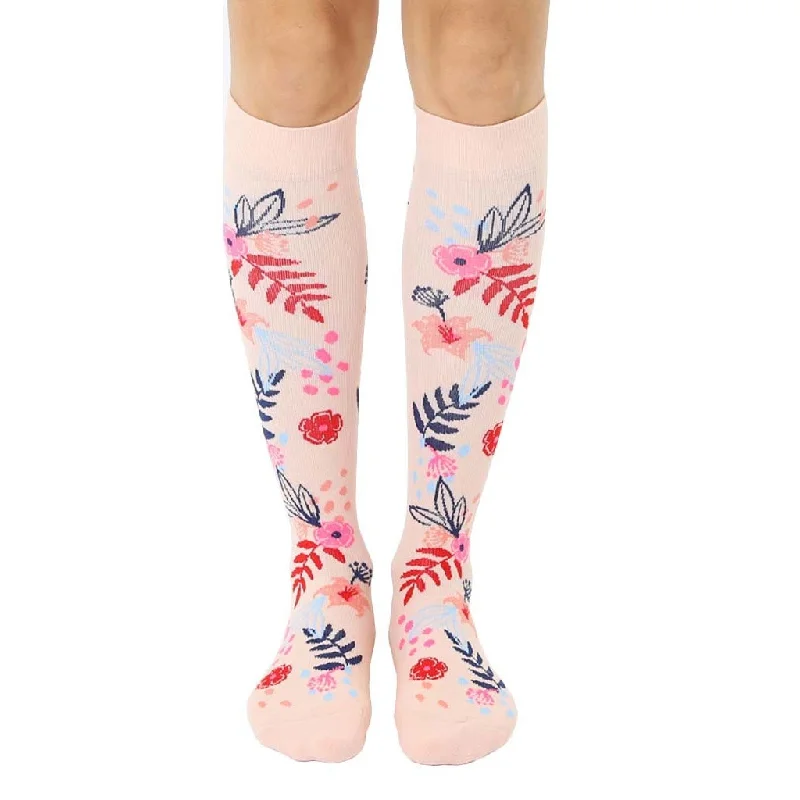 Floral Compression Knee High