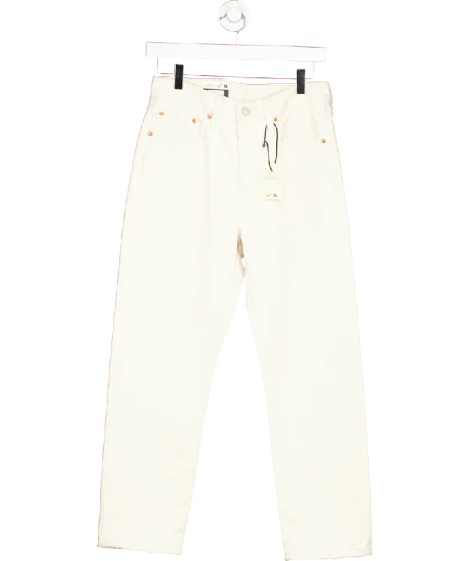 levis Cream 501 Original High Rise Straight Leg Jeans W27