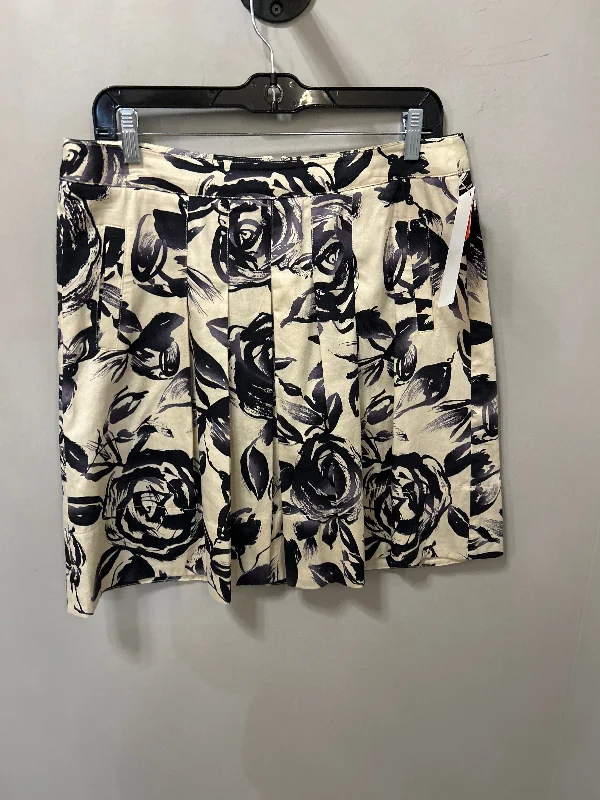 Skirt Mini & Short By Cabi In Black & Cream, Size: 8