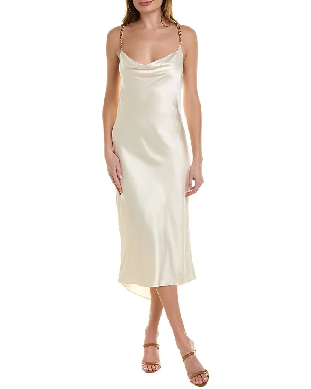 AIIFOS Courtney Silk Midi Dress