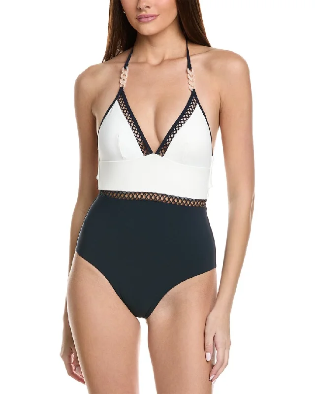 Reiss Ray Colorblock Swimsuit