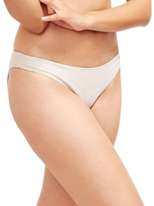 Classic Brief Bikini Bottom In Platinum