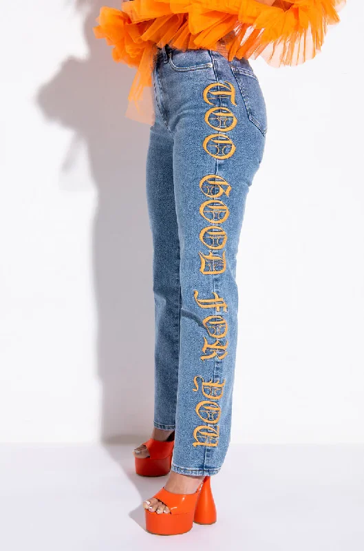 TOO GOOD FOR YOU RELAXED JEANS