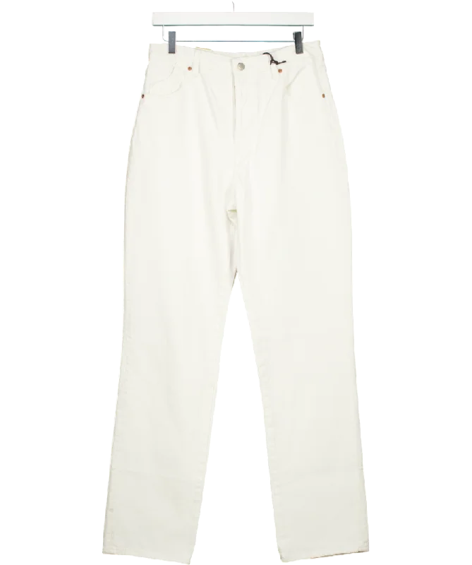 Rolla's White Classic Straight Leg Jeans W30