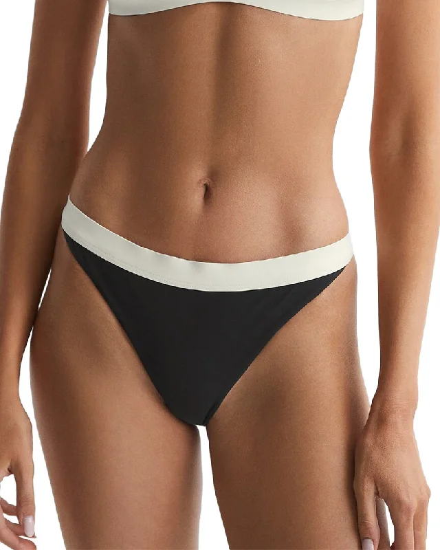 Reiss Aurora Contrast Waistband Bikini Bottom