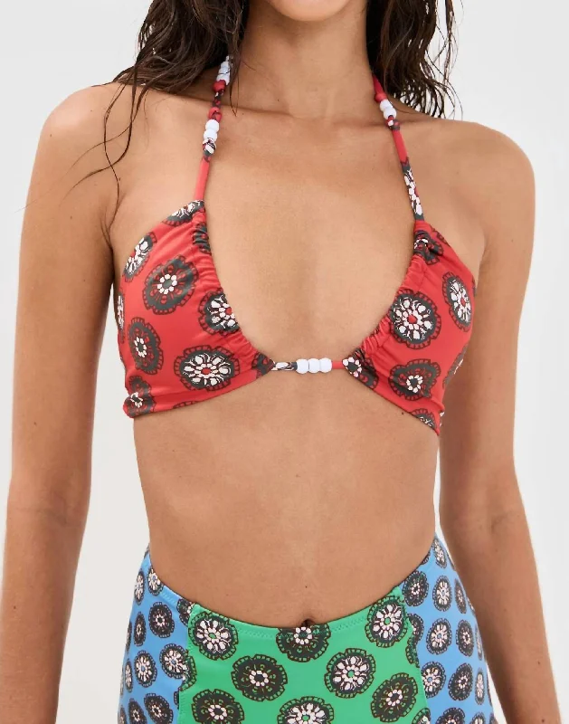 Ankita Bikini Top In Red Gem