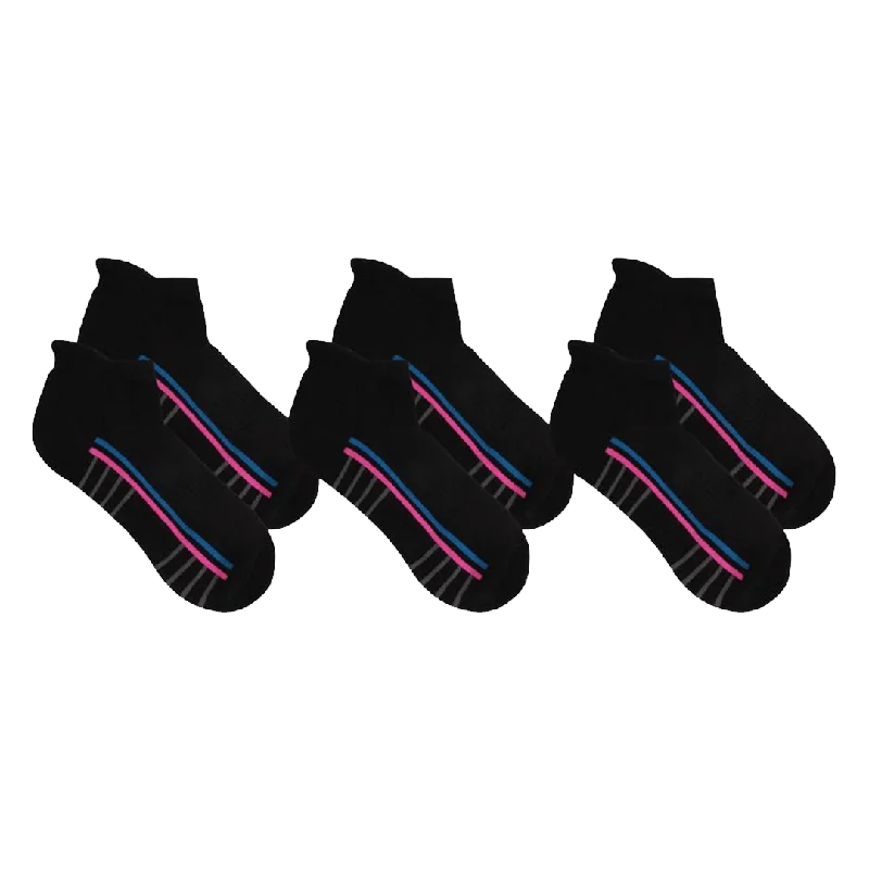 All Black Trainer Socks - 3 Pack Sock Bundle (Made From Recycled Plastic)