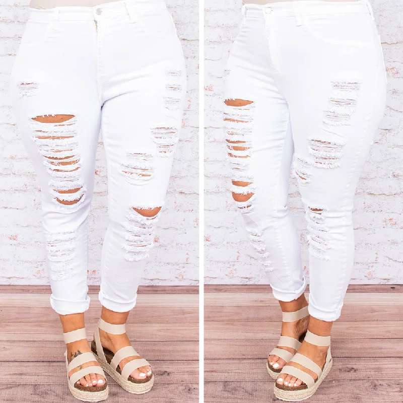 Dressed To Kill Jeans, White