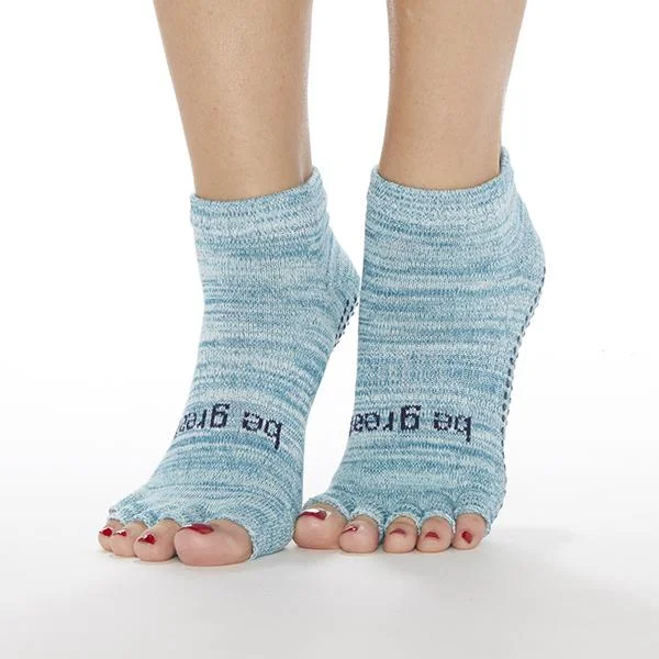 Half Toe Be Great Grip Socks - Mist (Barre / Pilates)