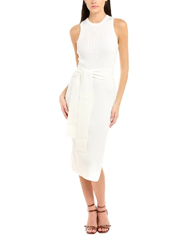 Toccin Racer Front Tie Midi Dress