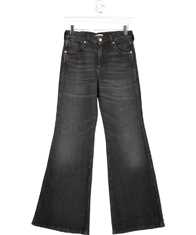 Wrangler Black Wanderer 622 High Rise Flare Jeans W25