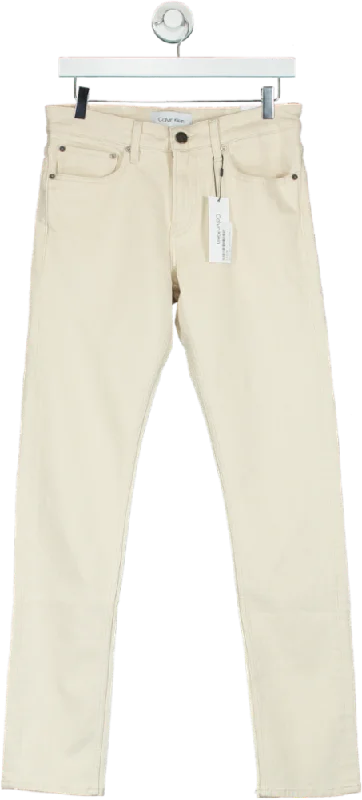 Calvin Klein Beige Skinny Jeans UK W30