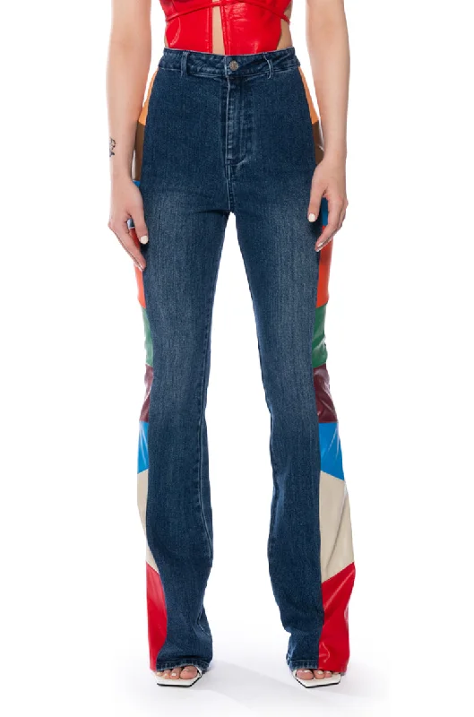 COLORS OF CULTURE HIGH RISE JEANS