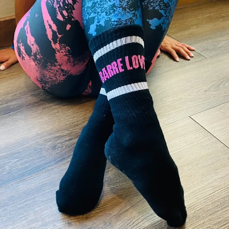 Barre Love - Crew Grip Socks