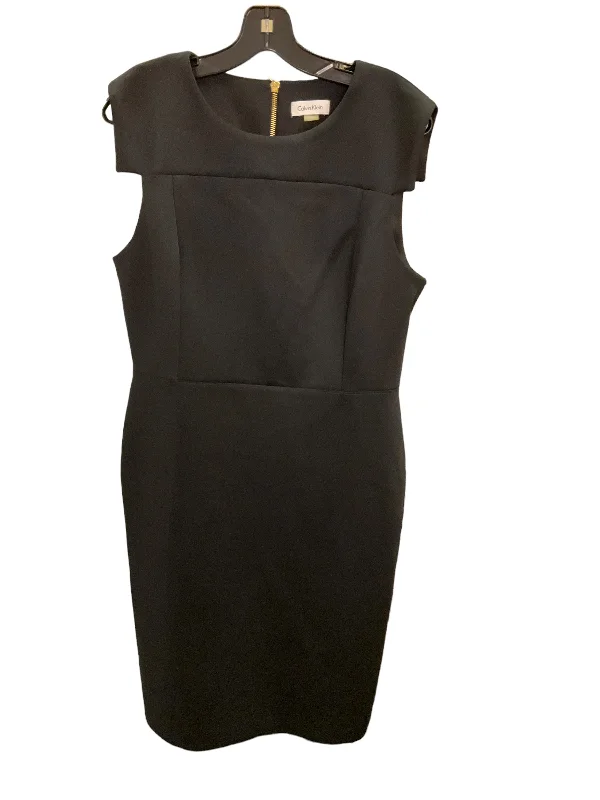 Dress Work By Calvin Klein In Black, Size: L