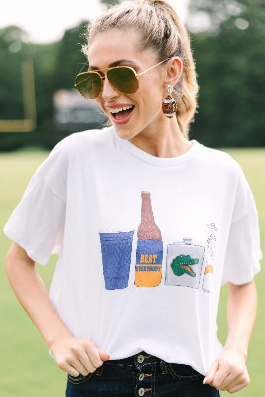 Drink Local Blue And Orange Gameday Graphic Tee