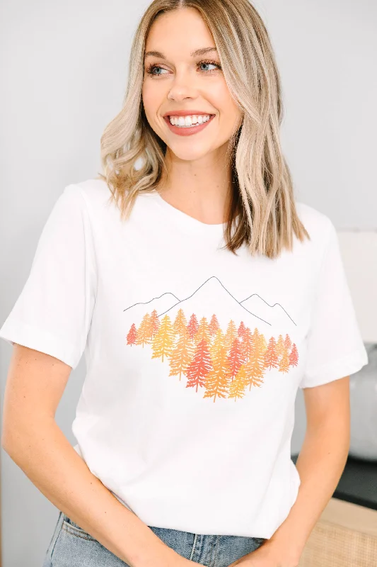 Turning Over A New Leaf White Graphic Tee