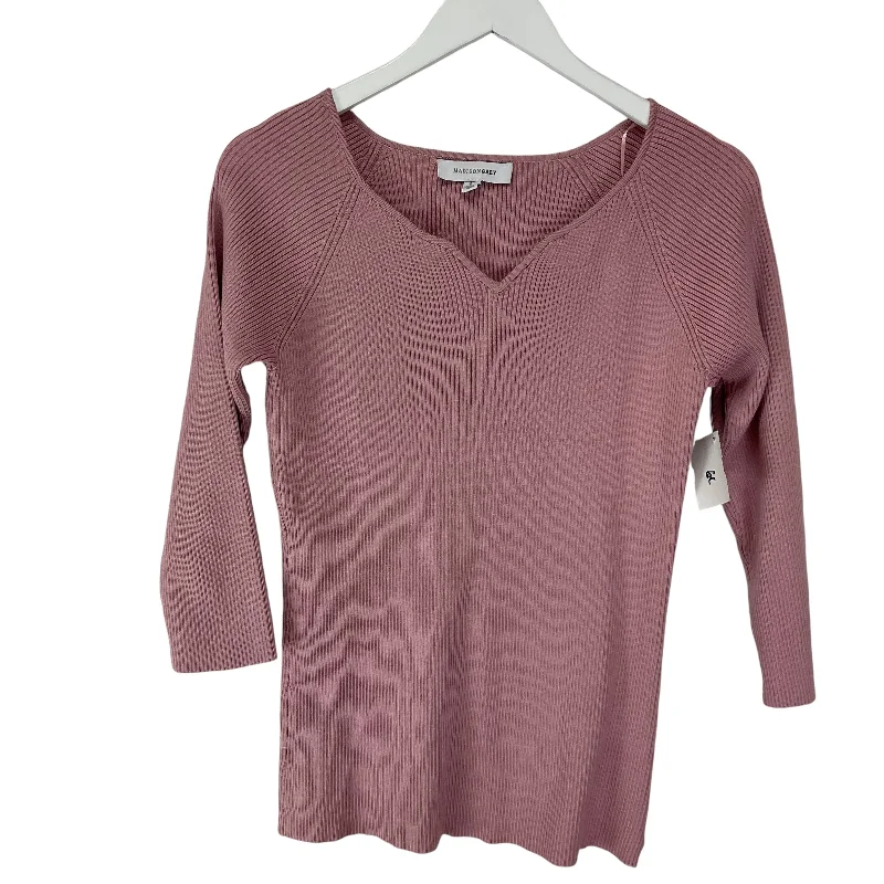 Top Long Sleeve Basic By Clothes Mentor In Pink, Size: L