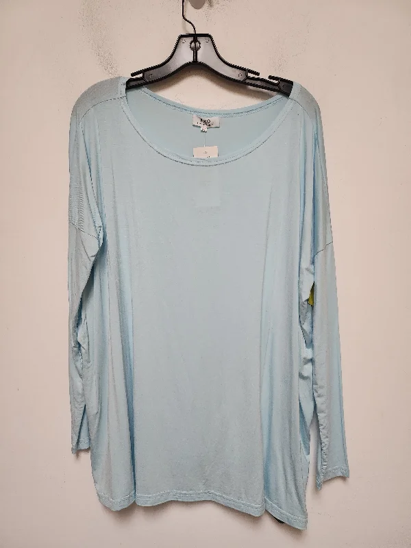 Top Long Sleeve Basic By Piko In Blue, Size: M