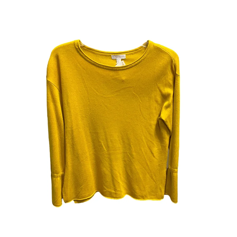 Top Long Sleeve By 14th And Union In Mustard, Size: S