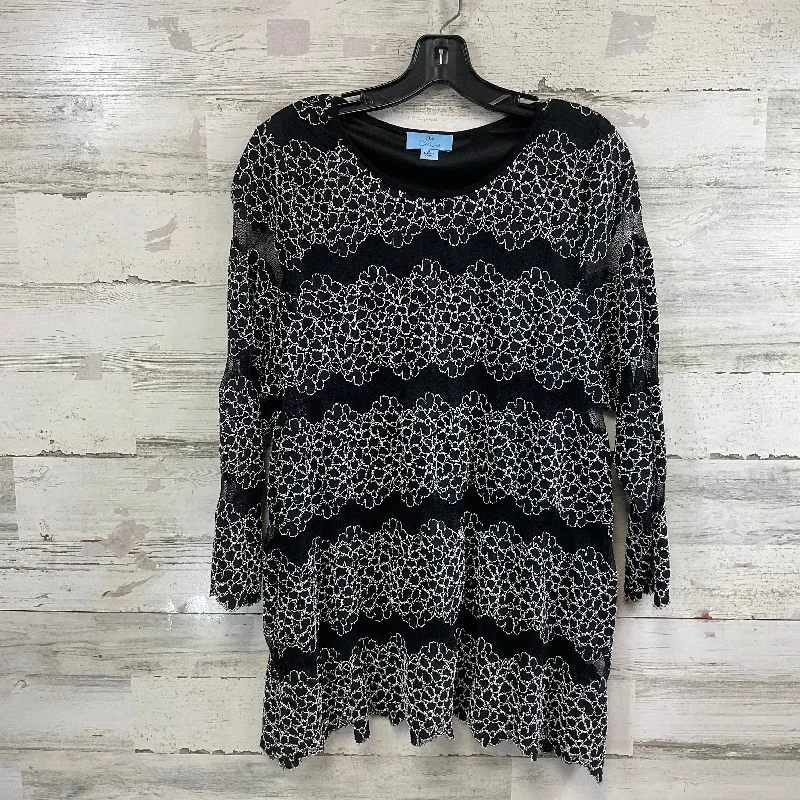 Top Long Sleeve By Cece In Black, Size: Xl