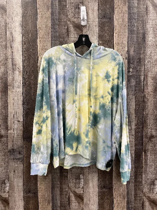 Top Long Sleeve By Derek Heart In Tie Dye Print, Size: 2x