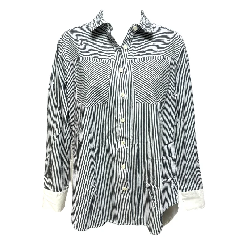 Top Long Sleeve By Derek Lam In Striped Pattern, Size: Xs