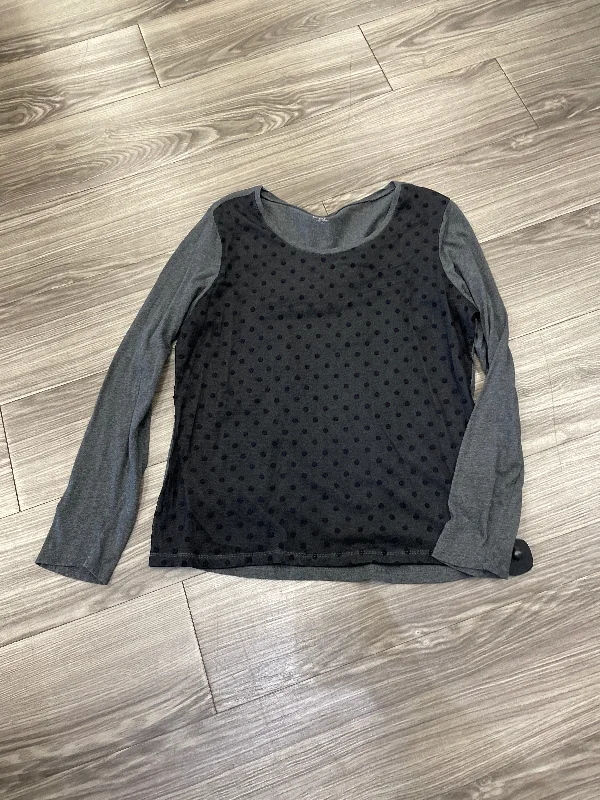 Top Long Sleeve By Loft In Black, Size: Xl