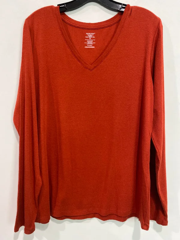 Top Long Sleeve By Members Mark In Red, Size: Xl