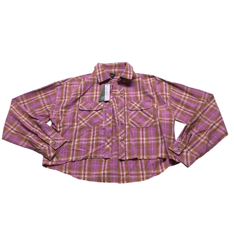 Top Long Sleeve By Wild Fable In Purple & Yellow, Size: Xs